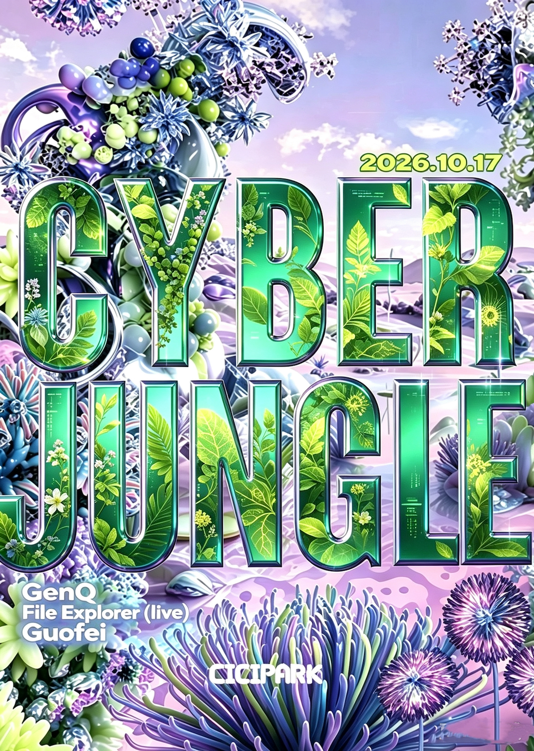 Cyber Jungle pres. File Explorer at Cici Park flyer