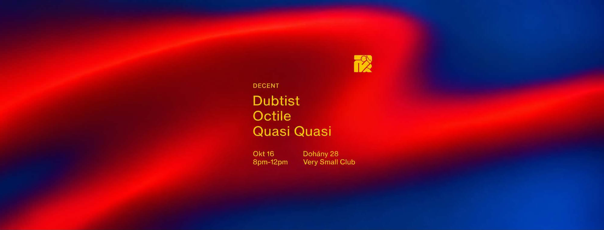 DECENT at Very Small Club flyer