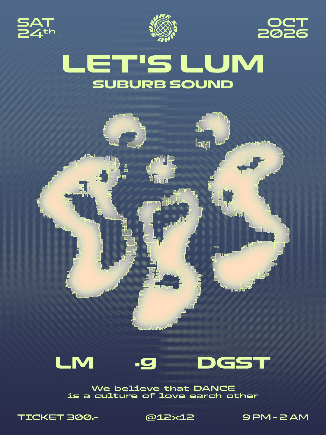 Let's Lum by Suburb Sound at 12x12 at 12 x 12 flyer