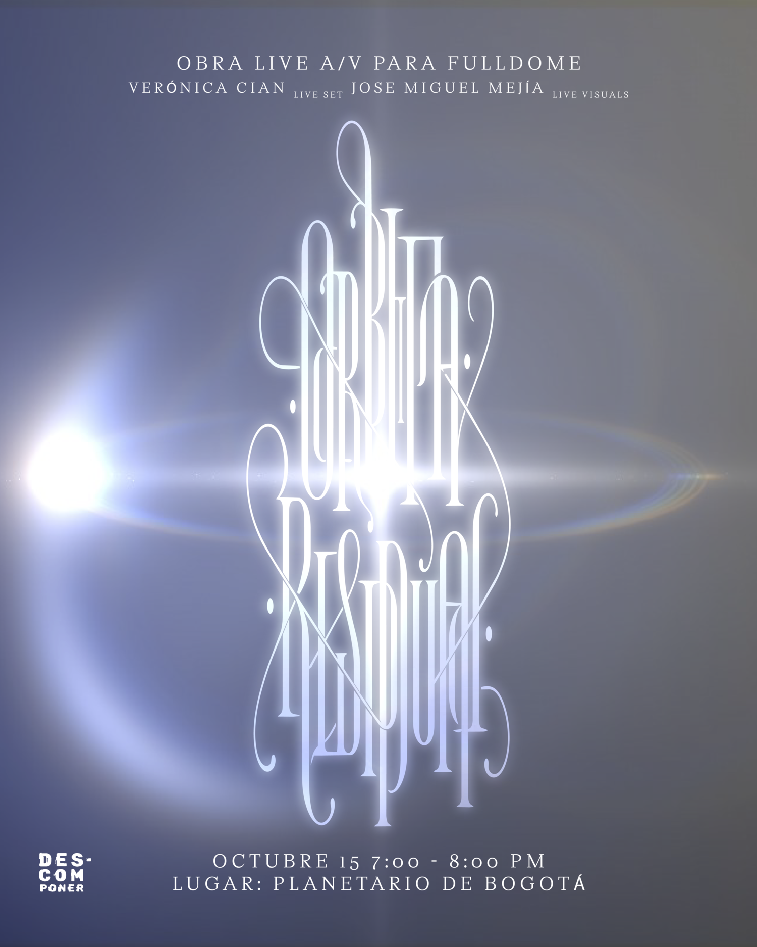 Órbita Residual at Planetario Bogotá flyer