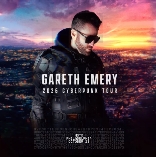 Gareth Emery: 2026 Cyberpunk Tour at NOTO Philadelphia flyer