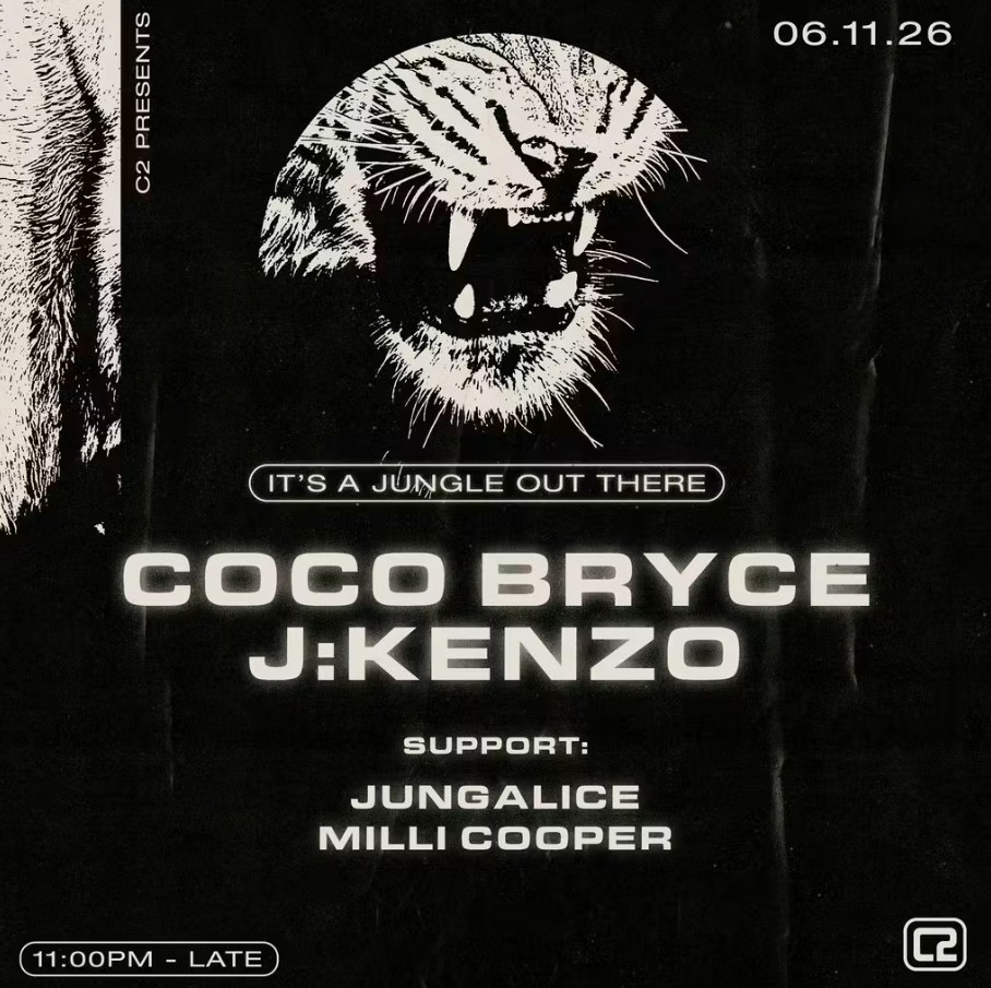 It's A Jungle Out There: Coco Bryce & J:Kenzo at Concorde 2 flyer