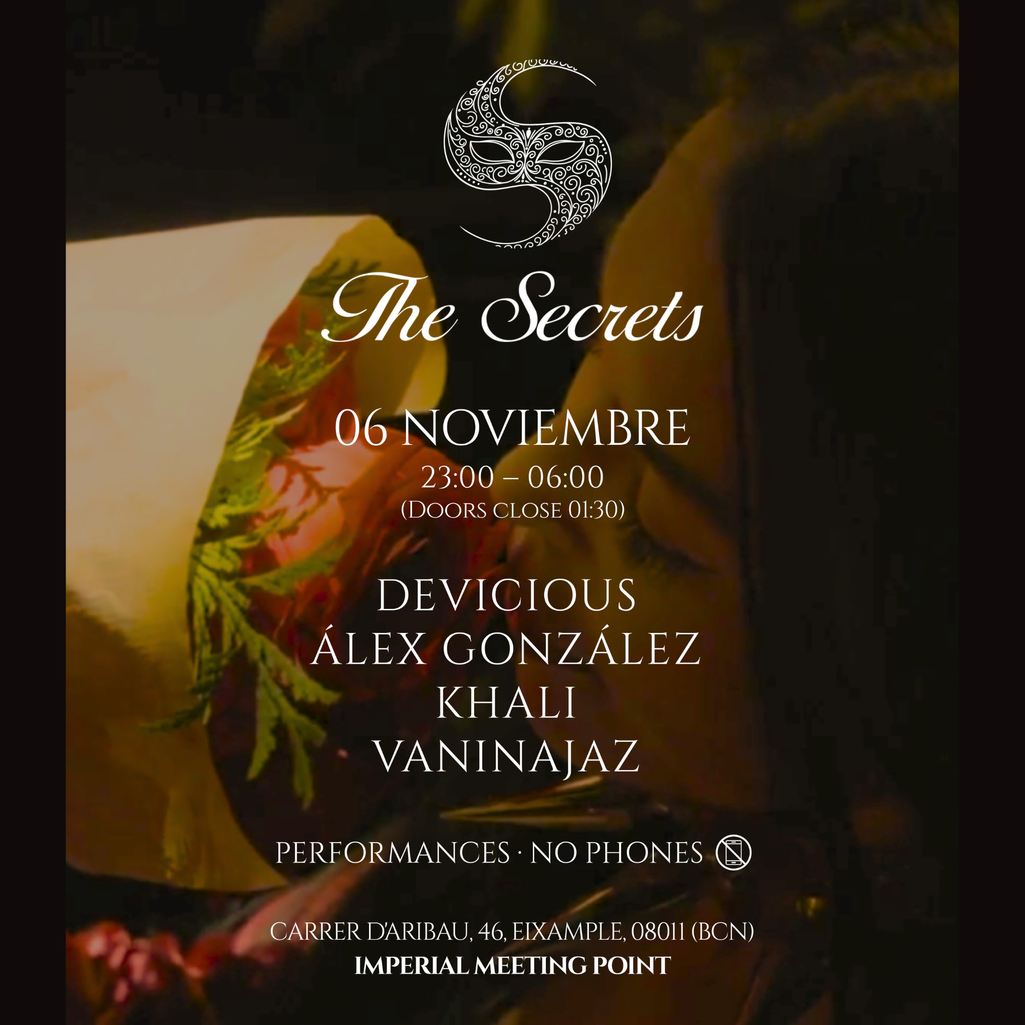 The Secrets at Imperial Private Club flyer