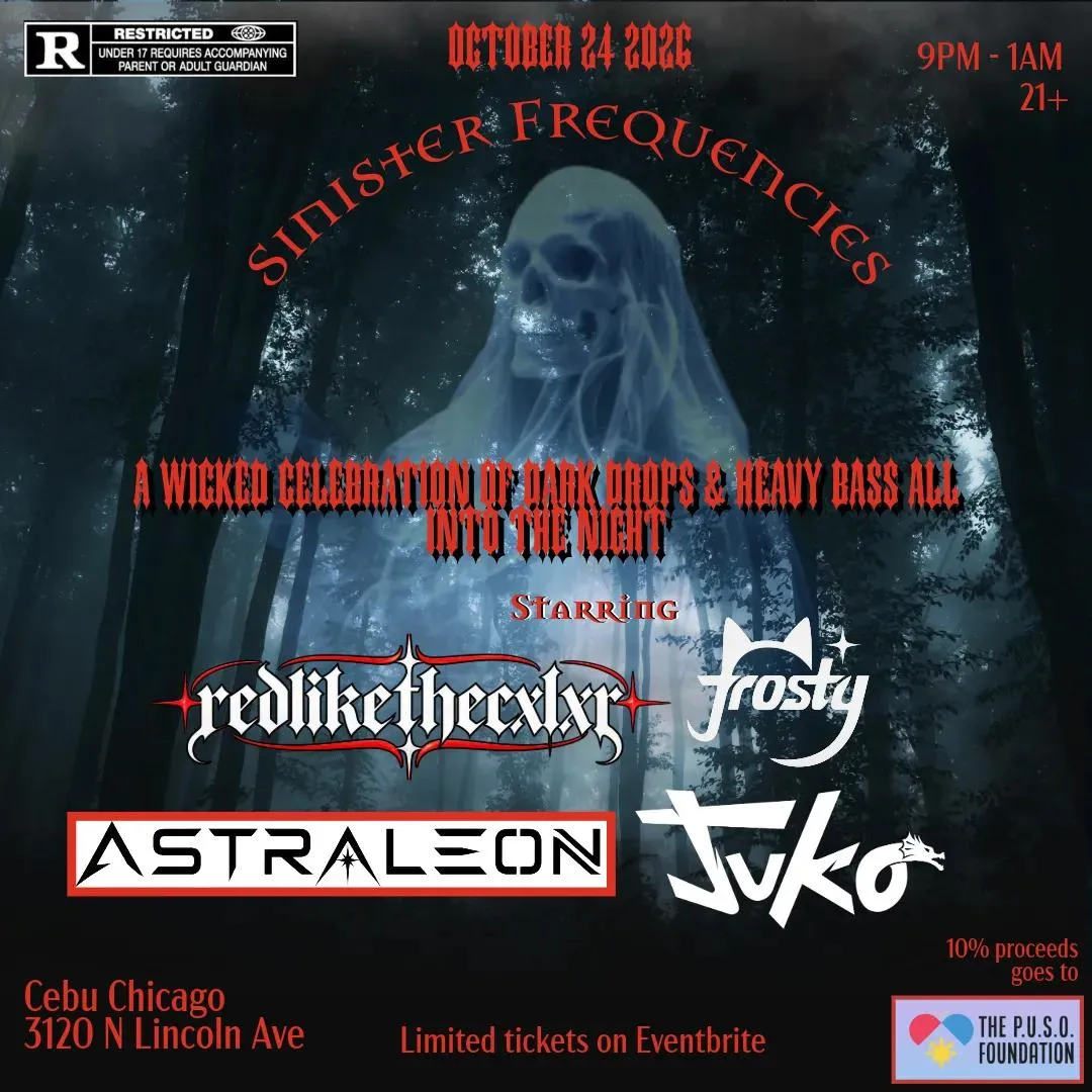 Sinister Frequencies at Cebu Chicago flyer