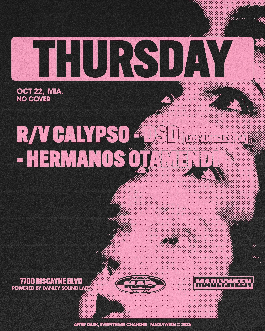 R/V Calypso / DSD / HERMANOS OTAMENDI at Mad Radio Miami flyer