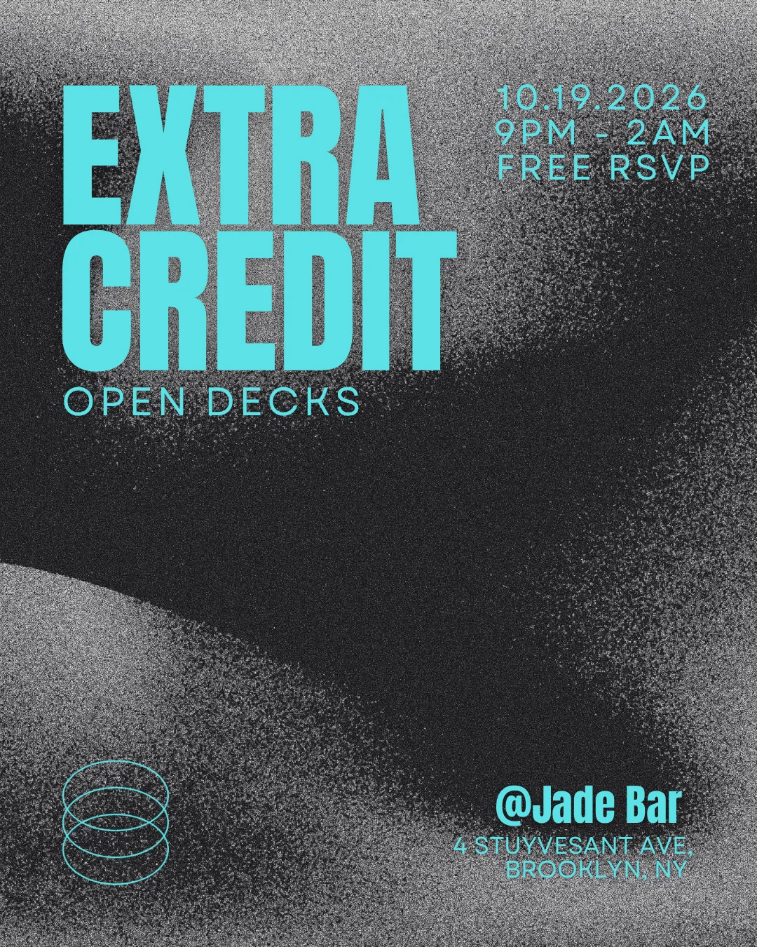 [OPEN DECKS] Extra Credit Bar at Jade flyer