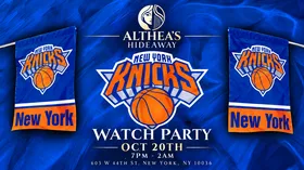 NYC KNICKS VIEWING PARTY at Althea's Rooftop flyer