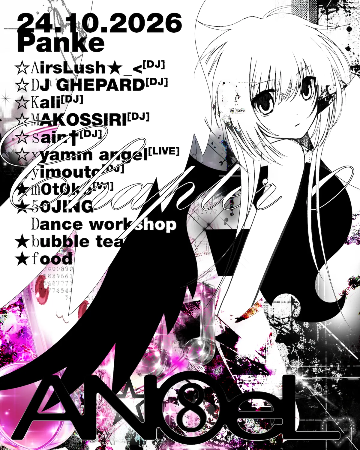 ★愛のAN⑧eL.♪Chapter 0 at Panke flyer