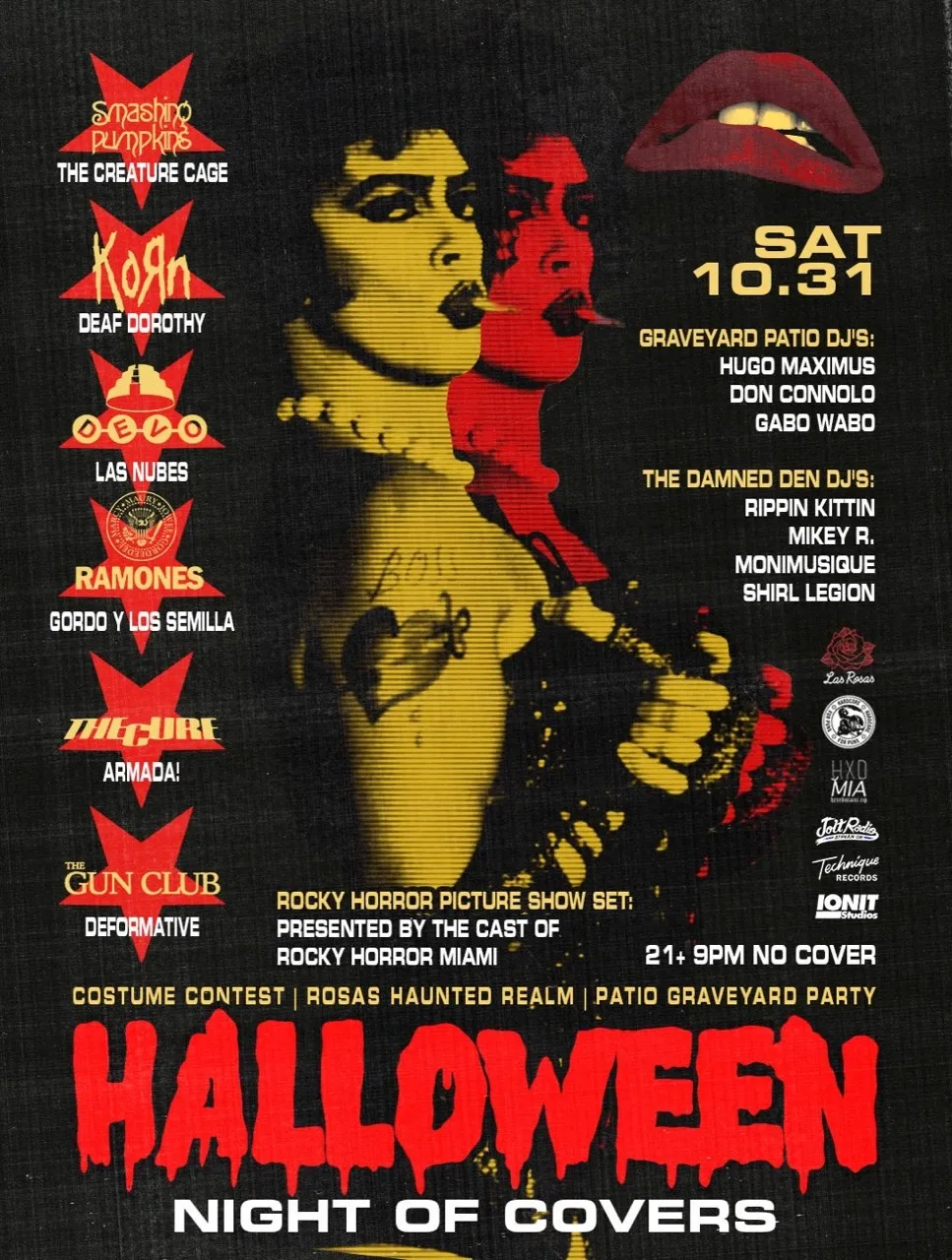 ☠︎︎ 𝙃𝘼𝙇𝙇𝙊𝙒𝙀𝙀𝙉 𝙉𝙄𝙂𝙃𝙏 𝙊𝙁 𝘾𝙊𝙑𝙀𝙍𝙎 ︎☠︎︎ at Las Rosas flyer