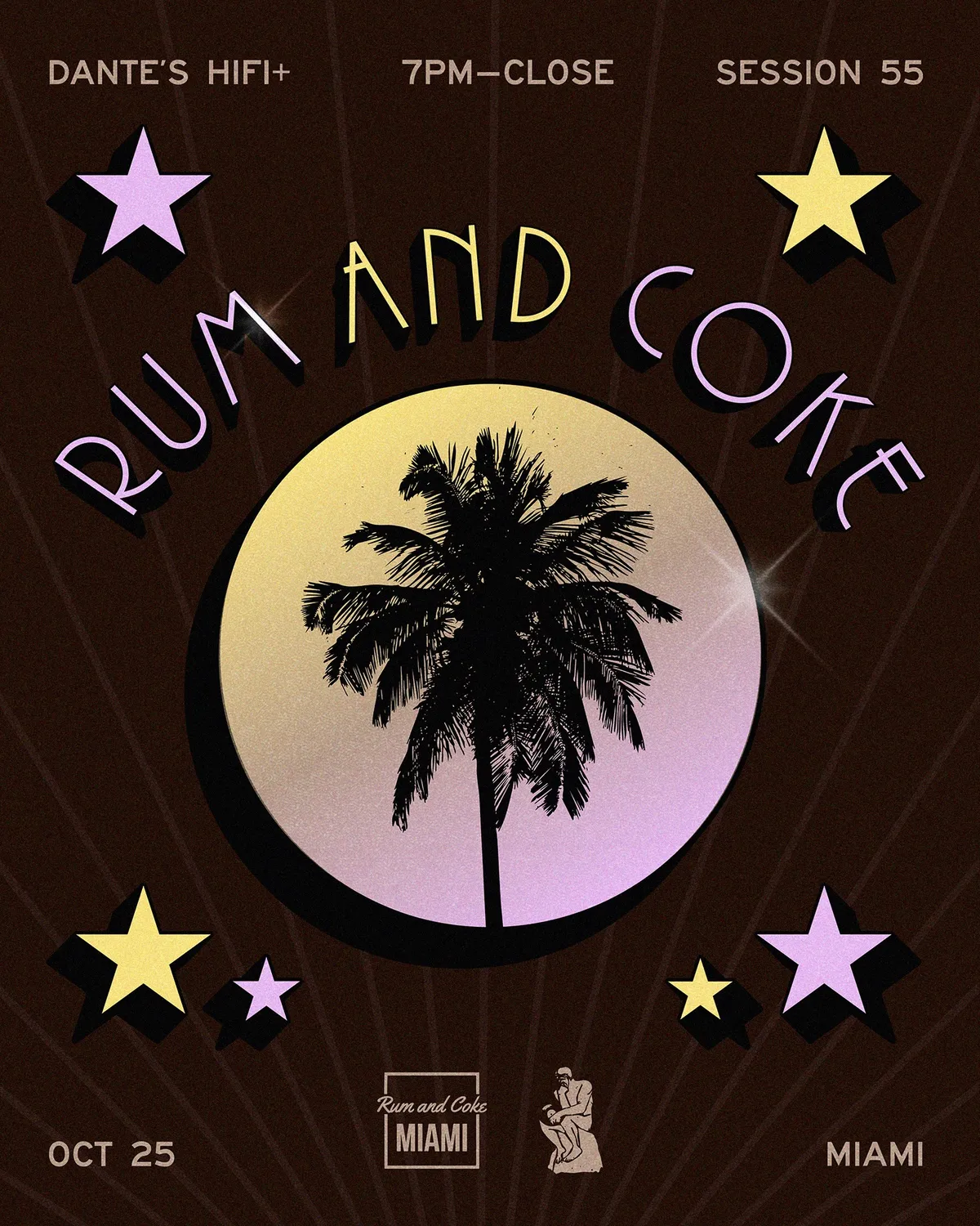 Rum & Coke Session 55 at Dante's HiFi flyer
