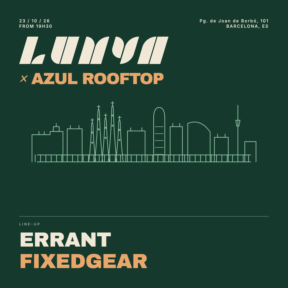 Lumya X Azul Rooftop at AZUL Rooftop | Barceloneta flyer