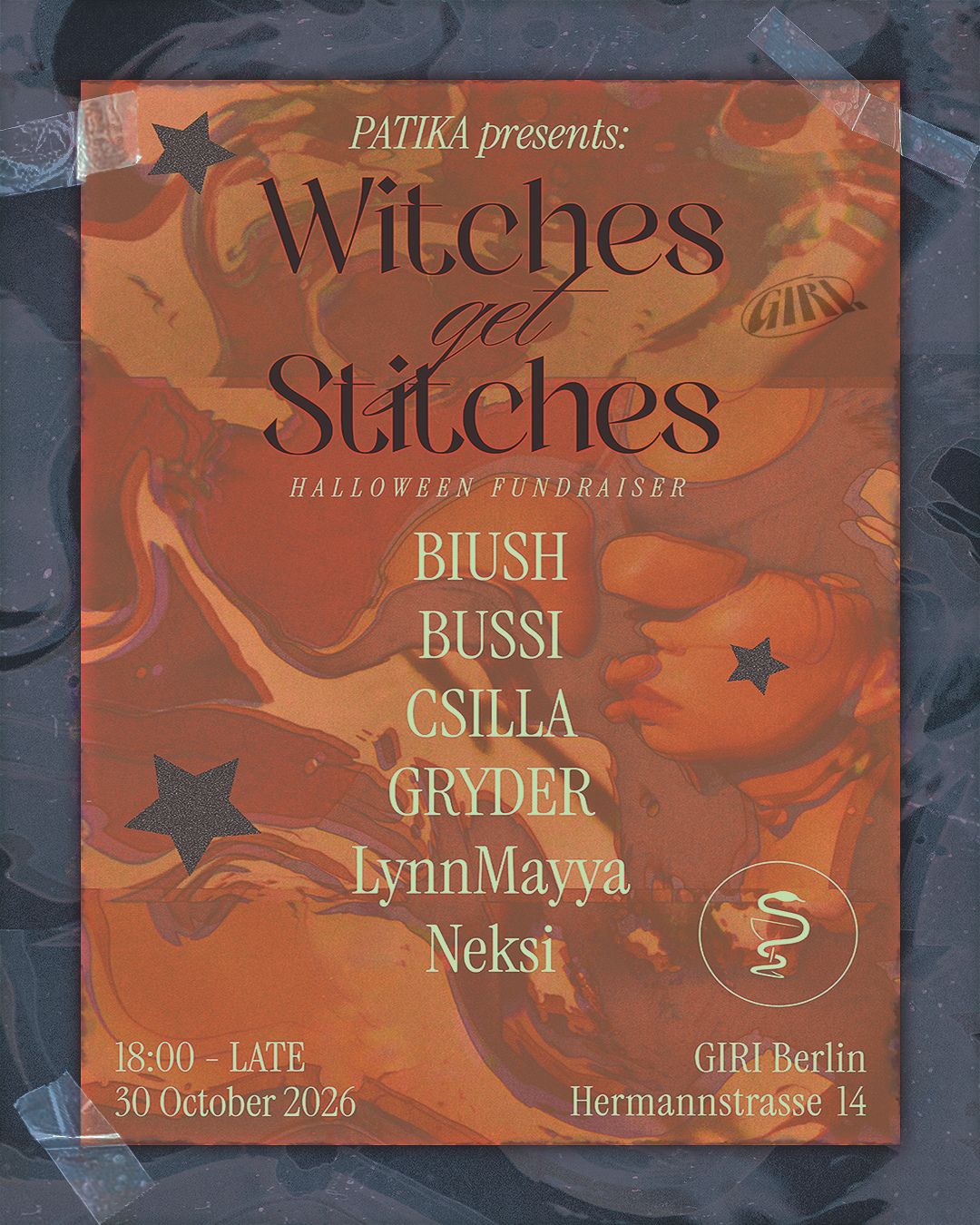 PATIKA presents: Witches get stitches at Giri flyer
