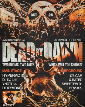Dead By Dawn at Avondale Music Hall flyer