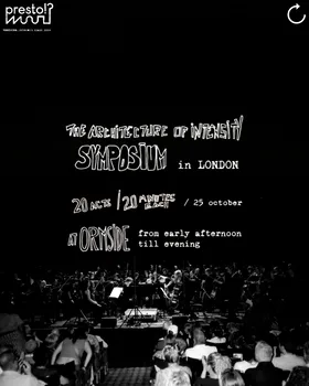 Lorenzo Senni: The Architecture of Intensity at Ormside Projects flyer
