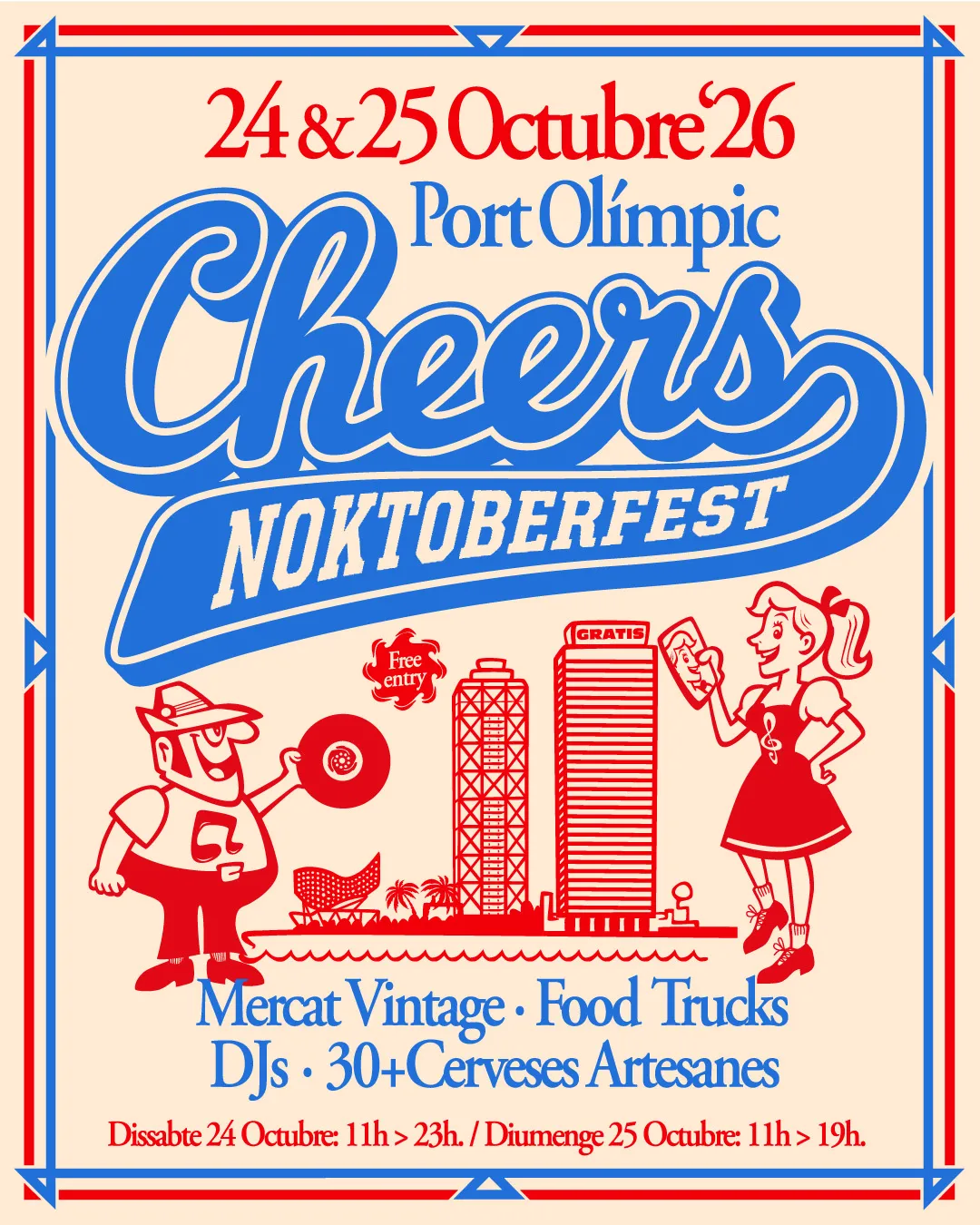 NOktoberfest Cheers at Port Olimpic flyer