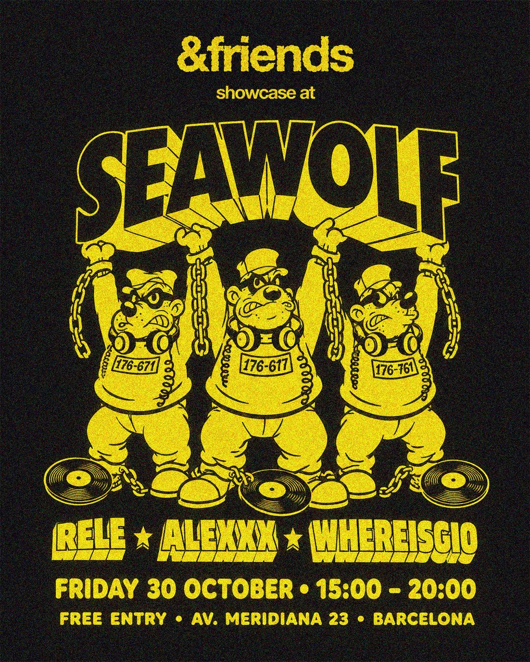 (free) &Friends showcase at Seawolf at Seawolf Records Barcelona flyer