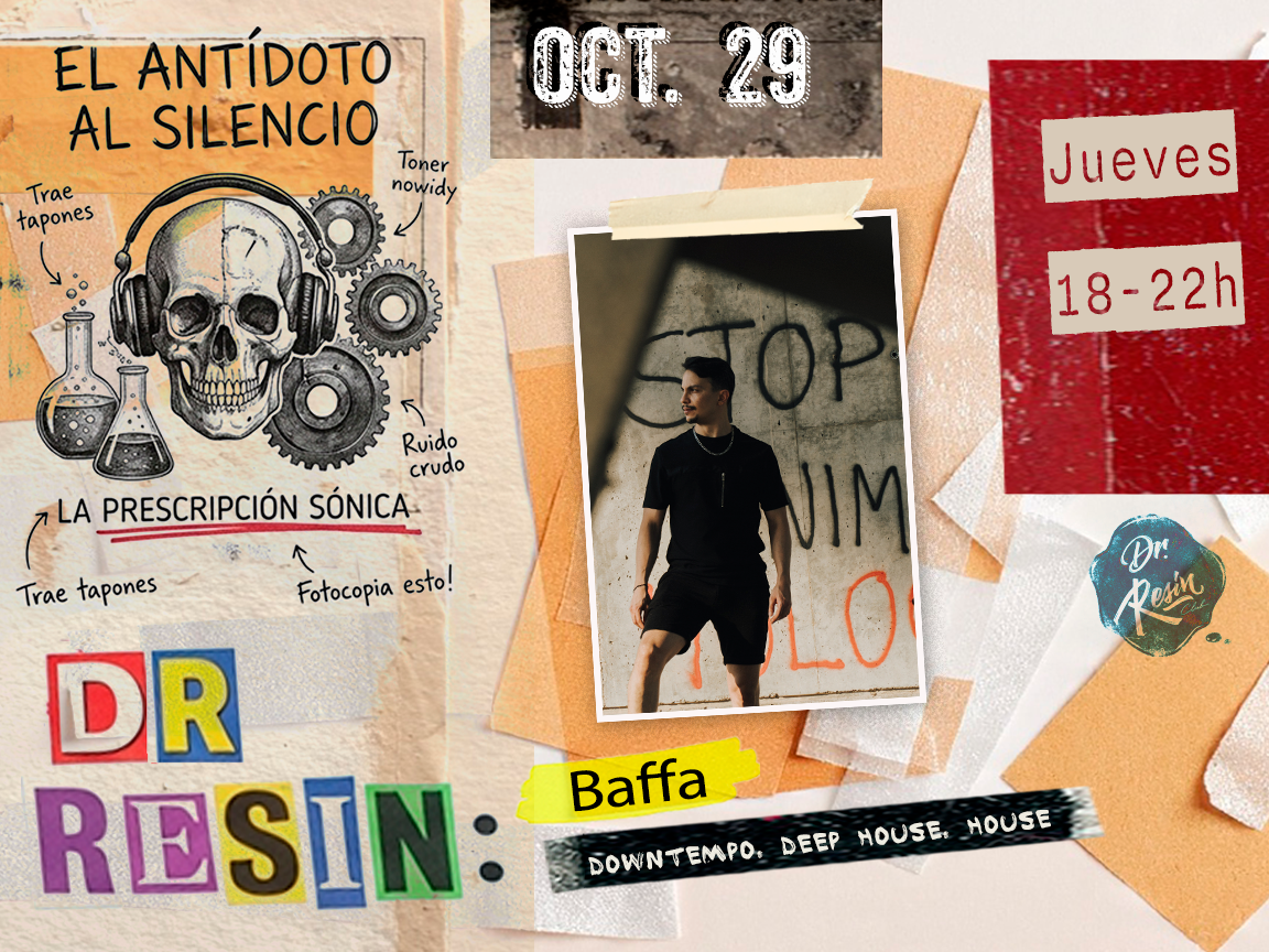 Dr. Resin presenta Baffa at Dr. Resin Social Club flyer
