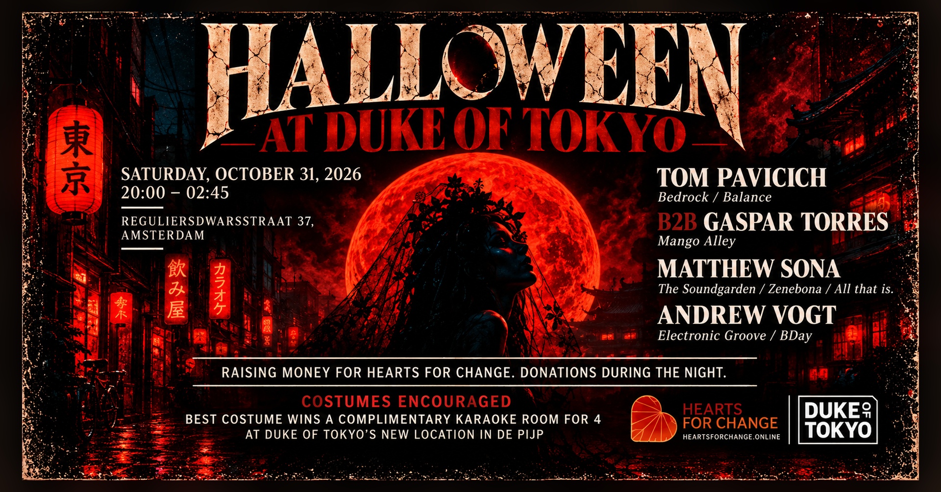 Halloween at Duke Of Tokyo at Duke of Tokyo flyer