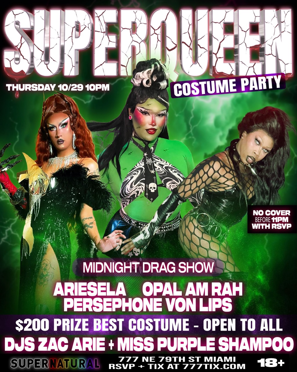 Supernatural Halloweekend: Superqueen at Supernatural Haus flyer