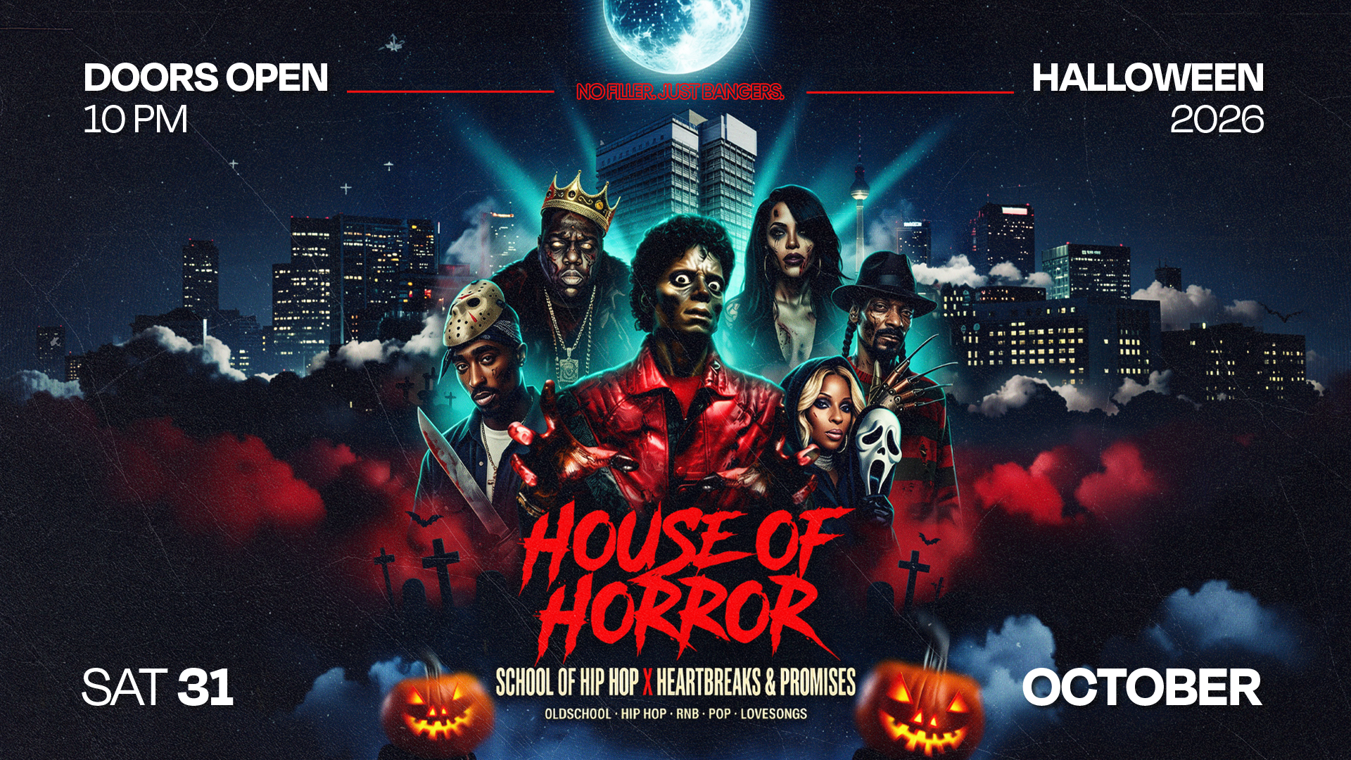 HALLOWEEN – SCHOOL OF HORROR X HB & P at House of Weekend flyer