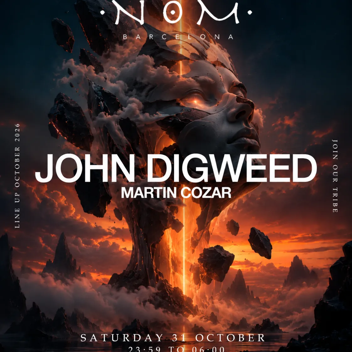 NOM presents John Digweed at Sala Bikini Barcelona flyer
