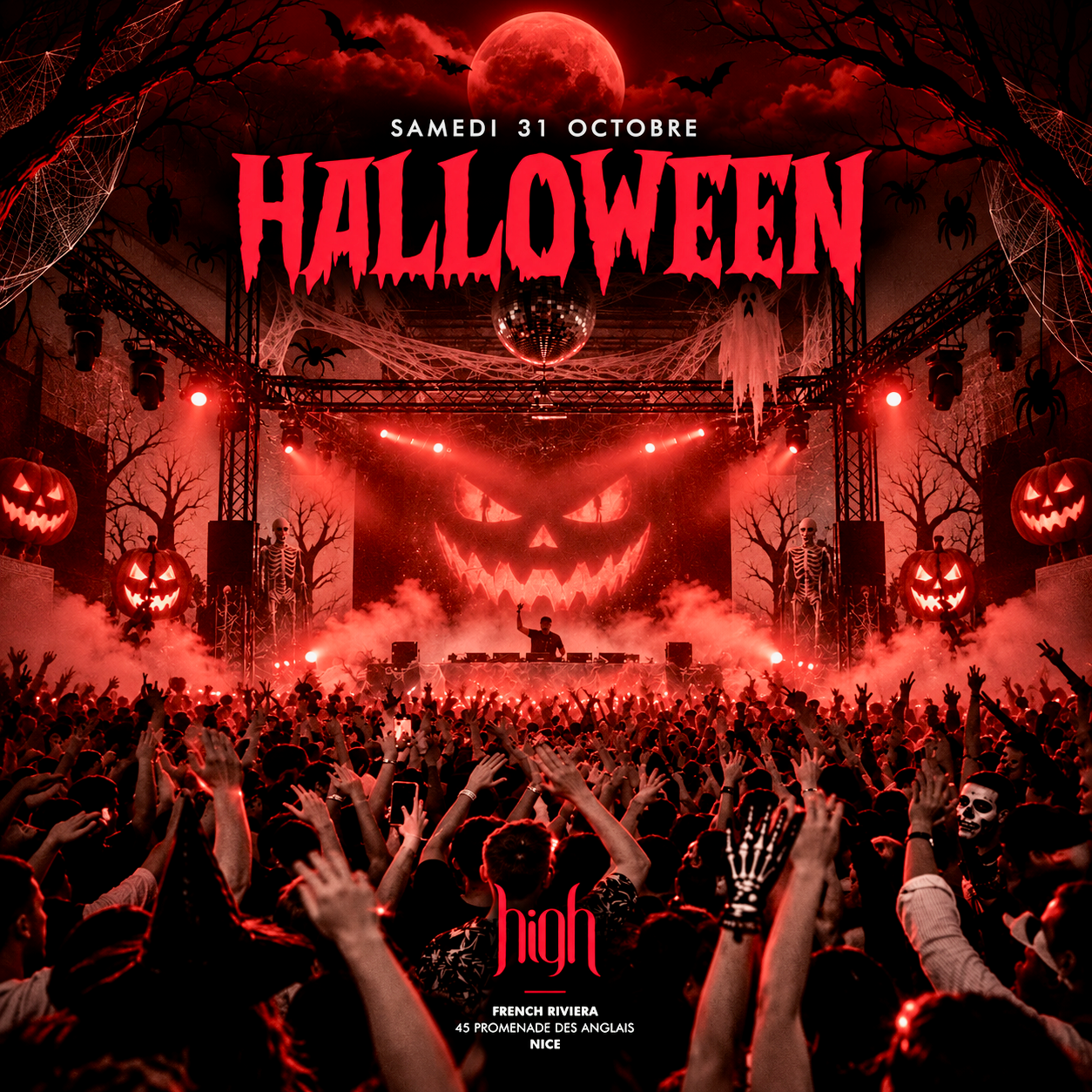 HALLOWEEN SHOW at High Club flyer
