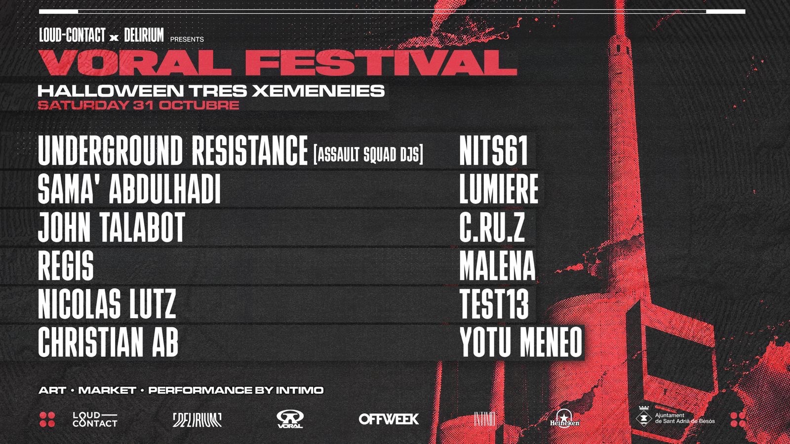 Loud Contact X Delirium presents Voral Festival at Les Tres Xemeneies flyer